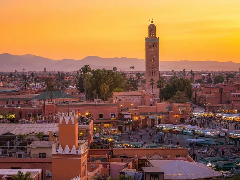 Marrakech medina in Morocco